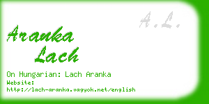 aranka lach business card